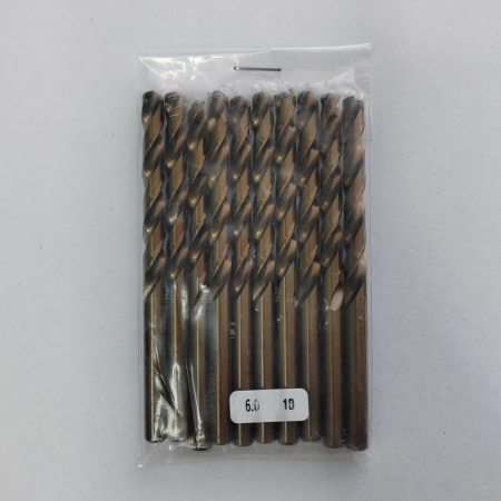 Сверло спиральное DIN338 RN 135 HSS Co5 6mm