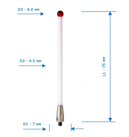 Щуп контактный TSM M4-DPB75-6.0 аналог Renishaw A-5003-2764 и Pioneer M4-P75-RB6-S63