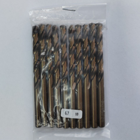 Сверло спиральное DIN338 RN 135 HSS Co5 6.7mm