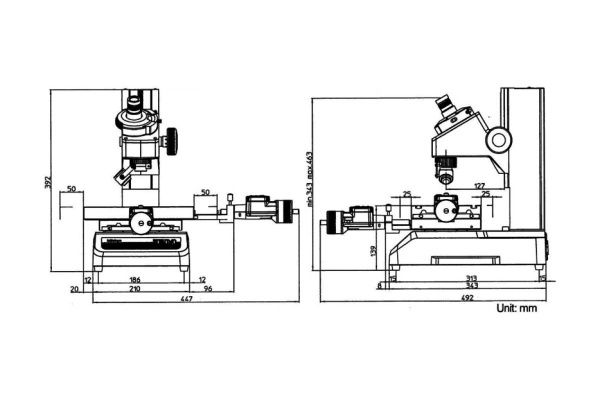 Измерительный микроскоп MITUTOYO TM-1005B 100x50 мм 176-819D