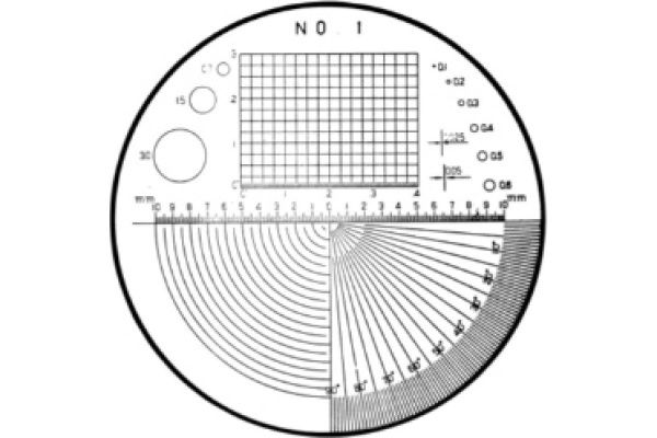 Лупа MITUTOYO 8х, с измерительными пластинами 183-904