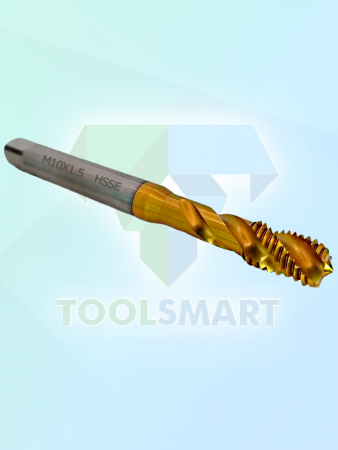 Метчик машинный с винтовой канавкой DIN 371 C35 HSSE TiN M10