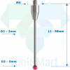 Щуп контактный TSM M4-DWB50-3.0 аналог Renishaw A-5003-3680 и Pioneer M4-C50-RB3-S38