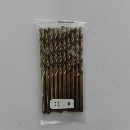 Сверло спиральное DIN338 RN 135 HSS Co5 3.5mm