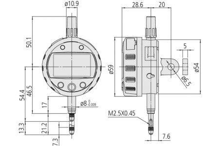 Измерительная головка 12,7мм MITUTOYO 543-300B