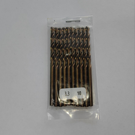 Сверло спиральное DIN338 RN 135 HSS Co5 3.3mm