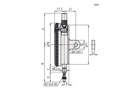 Измерительная головка 0,001-1 мм MITUTOYO 3109SB-10